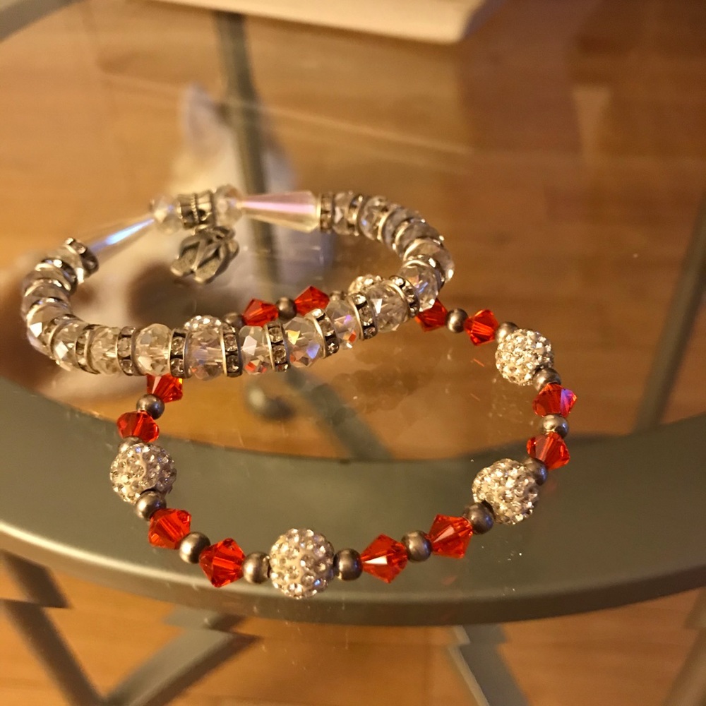 Beaded bracelets bran new w/ charm
